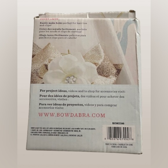 Darice BOW2300 Mini Bowdabra Hair Bow Making Kit (1Kit), Gray - Picture 4 of 13